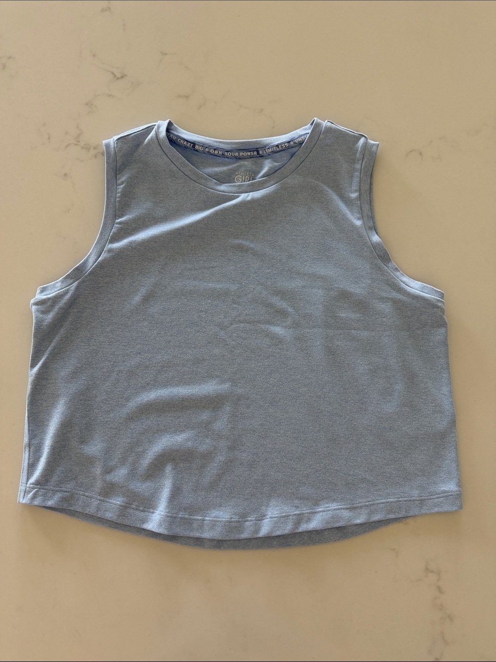 Athleta Girl Pale Blue Crop Tank